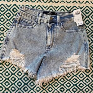 Hollister distressed denim shorts